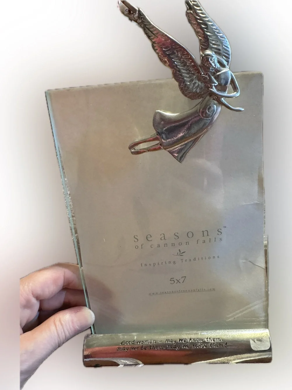 Serenity Silver Angel Decorative Picture Frame